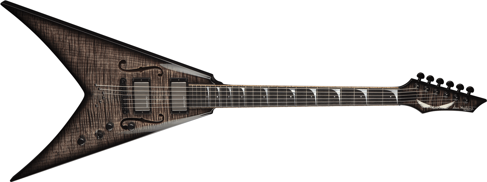 Dave Mustaine Stradivmnt Charcoal Burst - Jackson Pro Rrt 5 Clipart (2000x810), Png Download