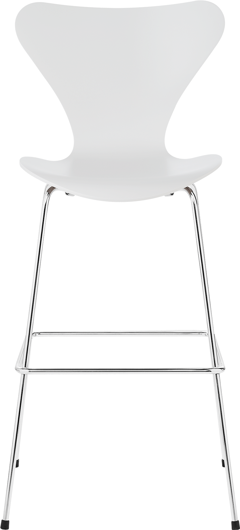 Series 7 Chair Arne Jacobsen Lacquered White Bar Stool - Chair Clipart (1600x1840), Png Download