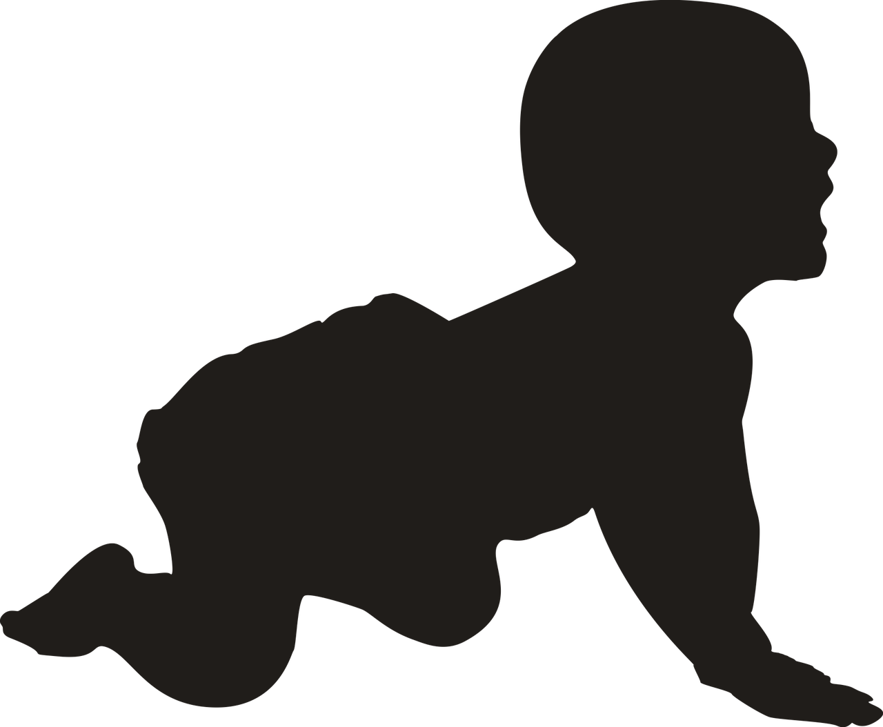 Naptip Nabs Woman For Selling Her Newborn - Baby Crawling Silhouette Clipart (873x720), Png Download
