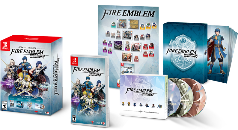 Fire Emblem Warriors - Fire Emblem Warriors Special Edition Us Clipart (877x450), Png Download