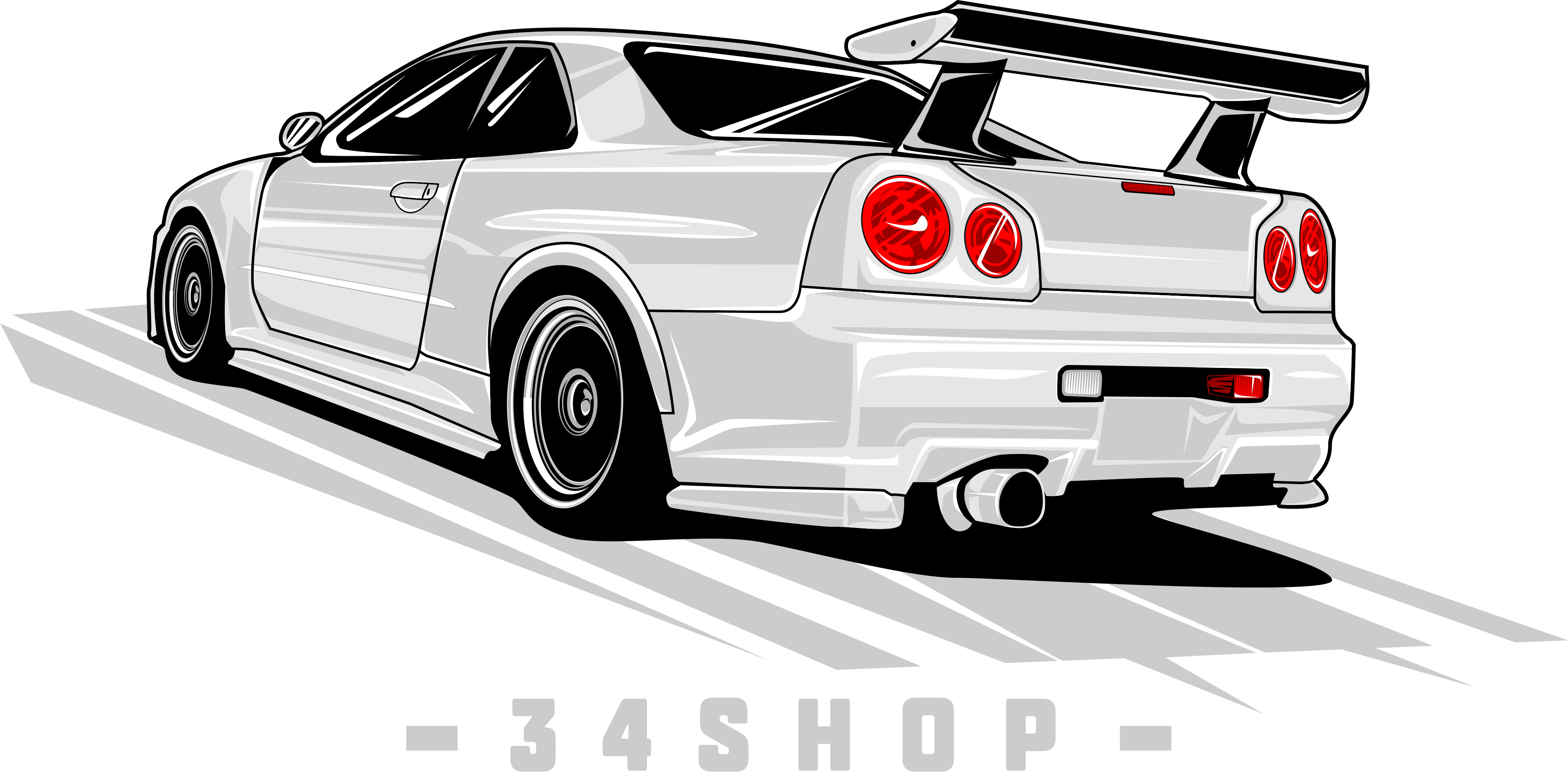 Jlq Sqaz Dqua4dgfchkba Store Logo Image - Nissan Skyline Gt-r Clipart (3970x1956), Png Download