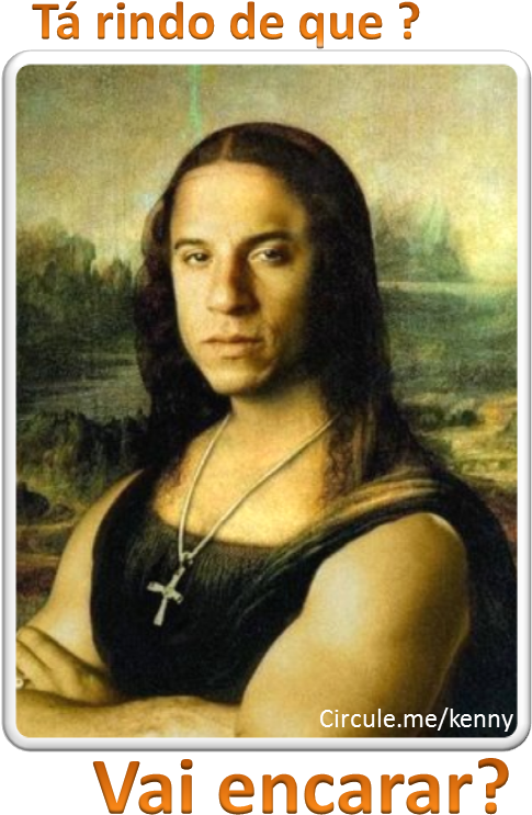 Vin Diesel, Funny Things, Funny Stuff, Random Things, - Vin Diesel Mona Lisa Clipart (513x834), Png Download