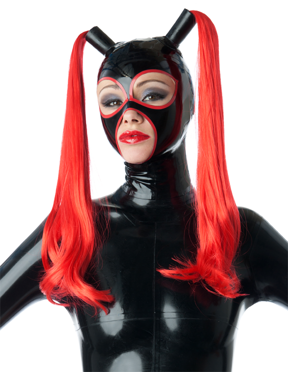 Latex Hood Pigtails Clipart (576x744), Png Download