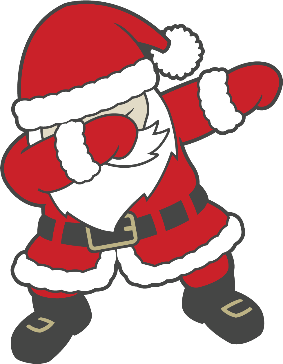 "dabbing Santa 2" - Dabbing Santa Clipart (1500x1500), Png Download
