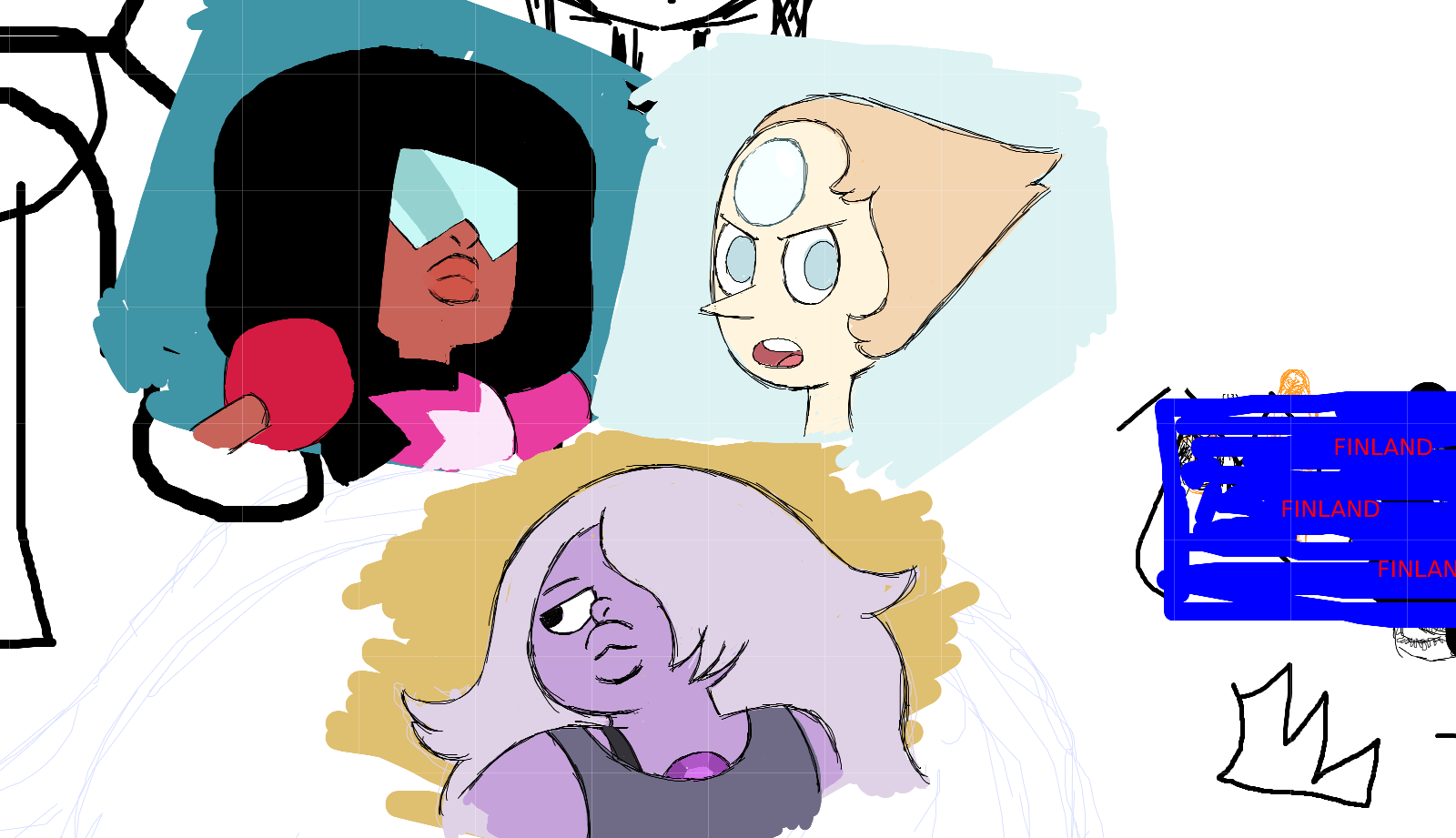 [drawing]steven Universe - Cartoon Clipart (1600x921), Png Download