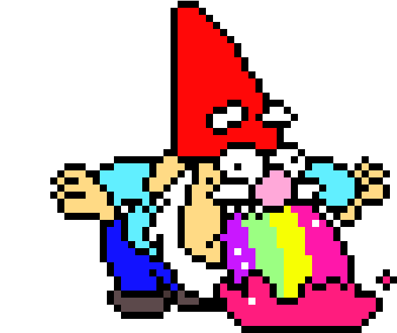 Troll Puck - Pixel Art Gravity Falls Clipart (710x560), Png Download