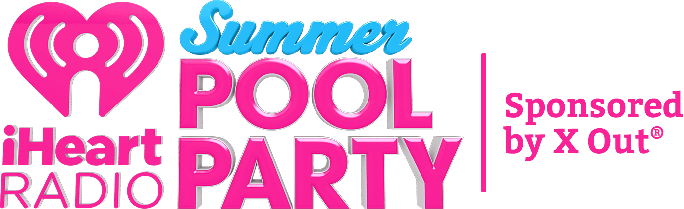 Iheartradio Summer Pool Party Shadow - Iheartradio Pool Party Logo Clipart (1381x422), Png Download
