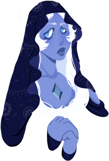 Blue Diamond Steven Universe Transparent Art Steven - Steven Universe Pearl Aesthetic Transparent Clipart (500x666), Png Download