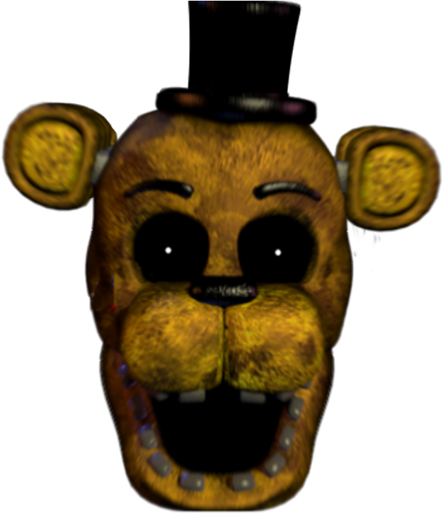 Golden Freddy Fazbear Head Png Download Golden Freddy Fnaf 2 Head Clipart Large Size Png Image Pikpng