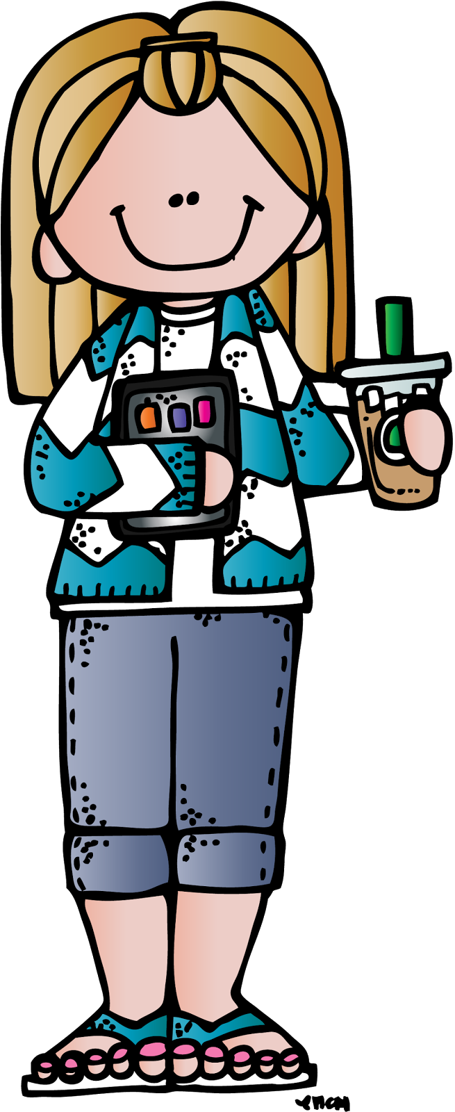 Cool Clipart Teacher - Melonheadz Teacher Clipart - Png Download (655x1600), Png Download