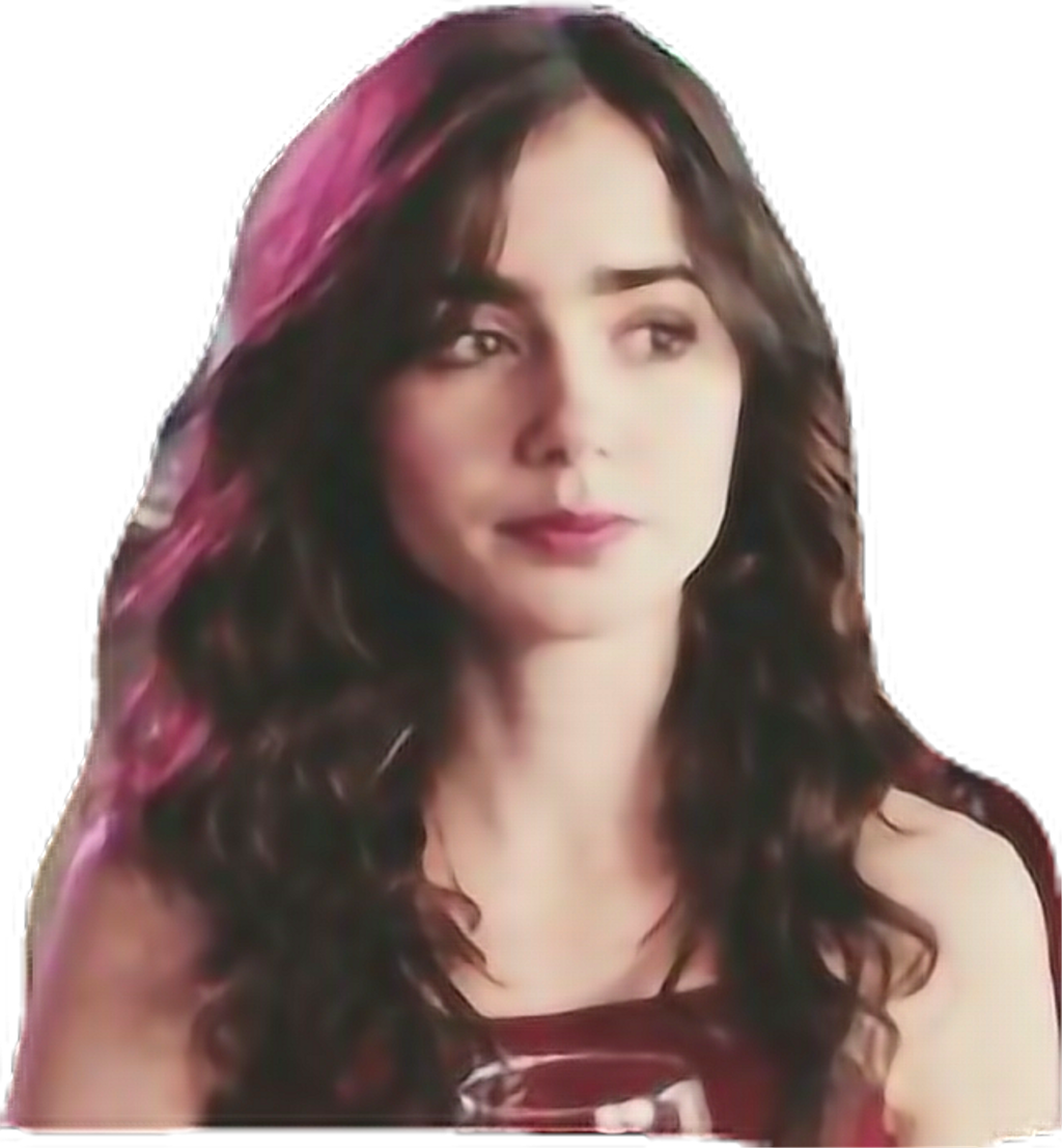 Lilycollins Sticker Clipart (1024x1107), Png Download