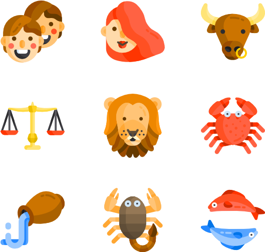 Zodiac Signs - Zodiak Icon Png Clipart (600x564), Png Download