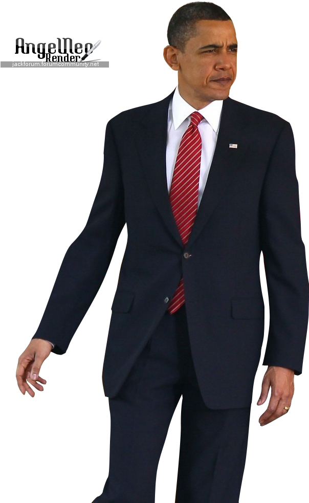 Obama Render Cut Angelneo Photo Barackobama - Real Slender Man Png Clipart (801x999), Png Download