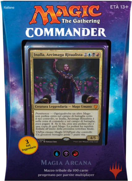 Italian Magic Mtg 2017 Commander C17 Sealed Arcane - Commander Mtg 2017 Decks Clipart (481x640), Png Download