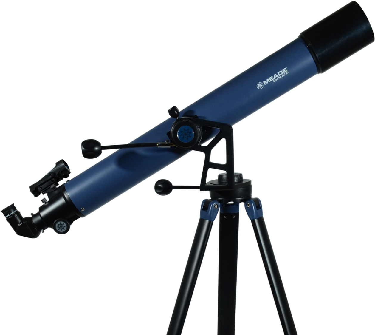 Meade Starpro Az 70mm Refractor Telescope - Meade With Autostar Arm Clipart (1800x1463), Png Download