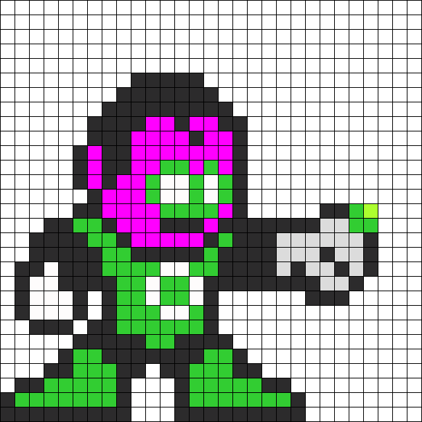 Sinestro Green Lantern Perler Bead Pattern Perler Bead - Mega Man Pixel Pals Clipart (610x610), Png Download