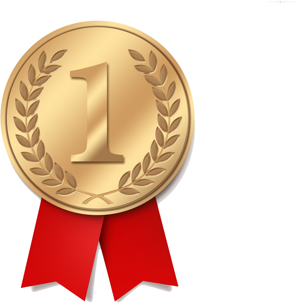 Gold Medal Png - Free Gold Medal Vector Clipart (1280x1024), Png Download