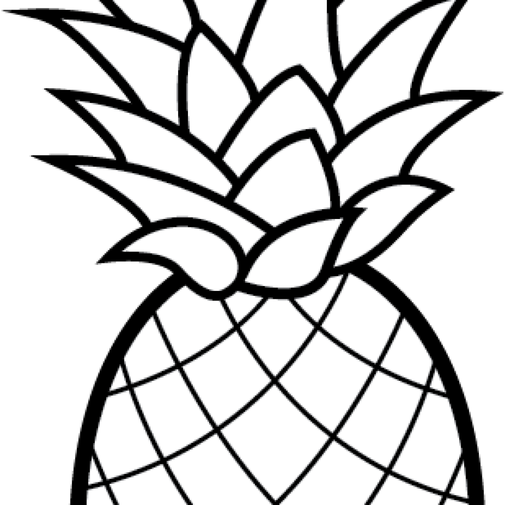 Pineapple Clipart Free Pineapple Clipart Free Clip - Printable Pineapple Coloring Pages - Png Download (1024x1024), Png Download