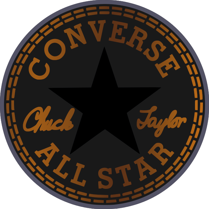 #229 Star Logo, Converse Chuck Taylor All Star, Chuck - Circle Clipart (685x685), Png Download
