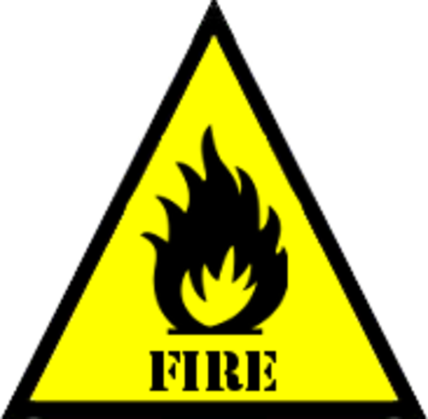 Scp Foundation - Fire Symbol - Pictograma Peligro De Incendio Clipart (600x587), Png Download