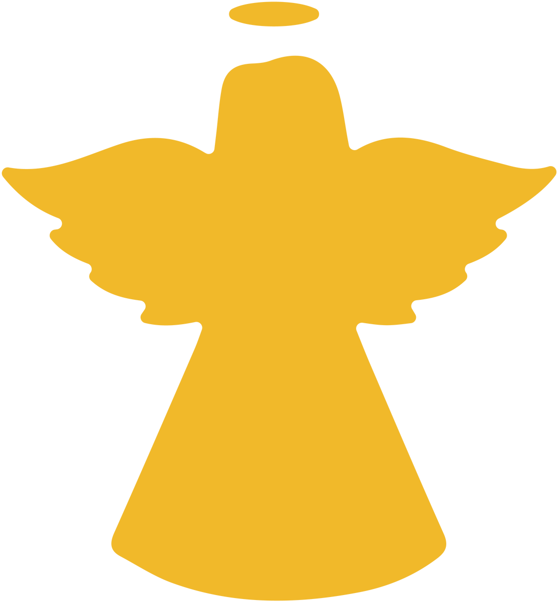Angel Svg Cut File - Silueta Angel En Mdf Clipart (1280x1280), Png Download