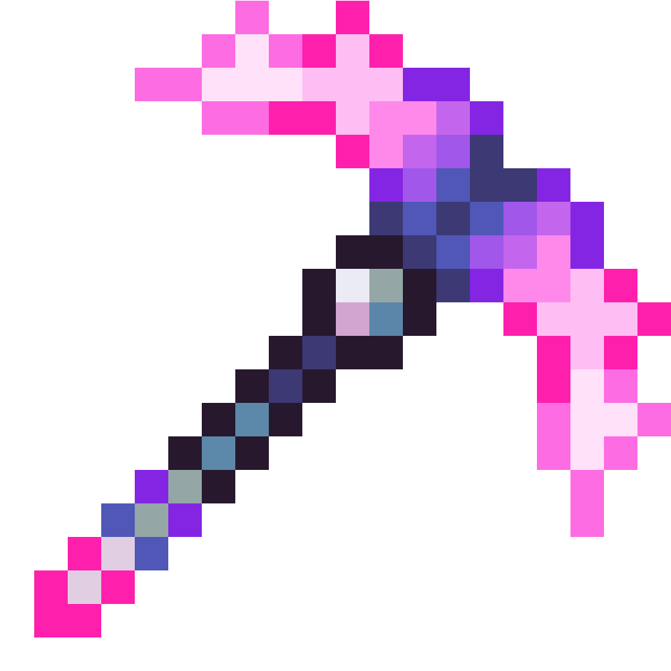 Terraria Pickaxe , Png Download - Minecraft Emerald Hoe Clipart (961x961), Png Download