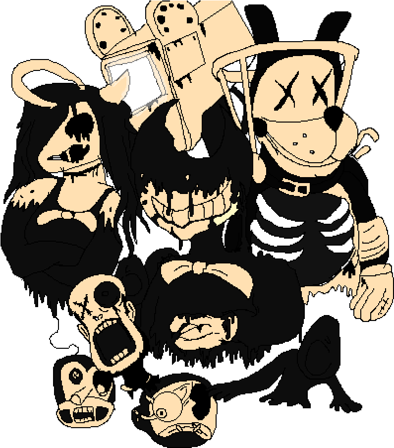 Bendy And The Ink Machine - Cartoon Clipart (1000x1000), Png Download