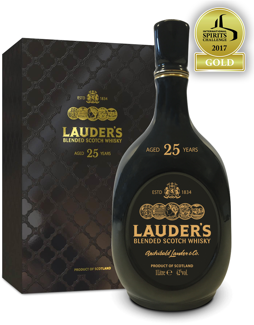 Lauder's 25 Yo Scotch Whisky Clipart (895x1167), Png Download