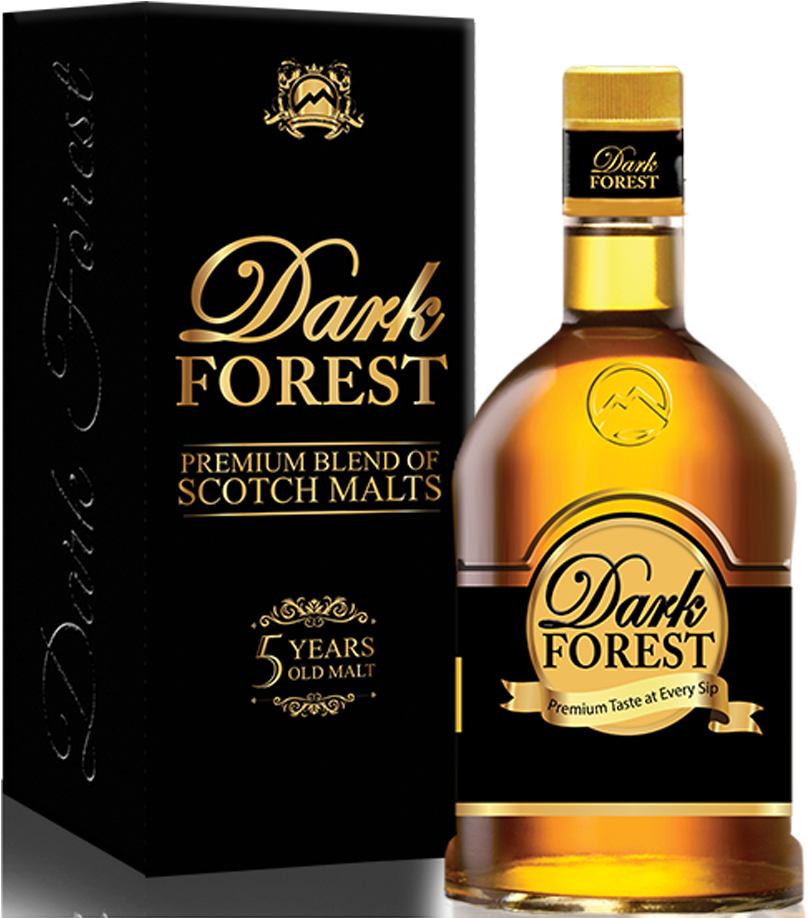 Description - Dark Forest Whiskey Clipart (1000x1000), Png Download