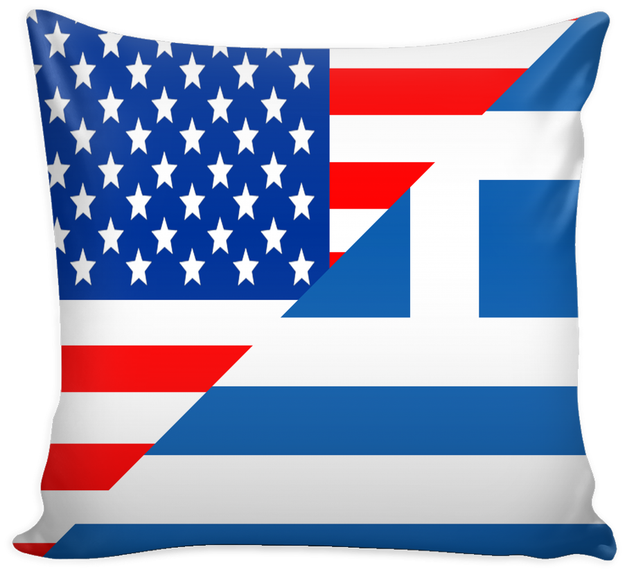 American Greek Pillow Cover Clipart (902x826), Png Download