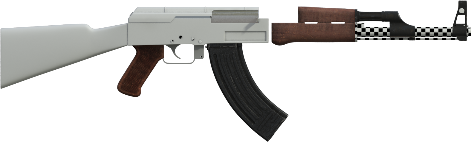 Ak 47 Ak 47 02 - Firearm Clipart (1600x1200), Png Download