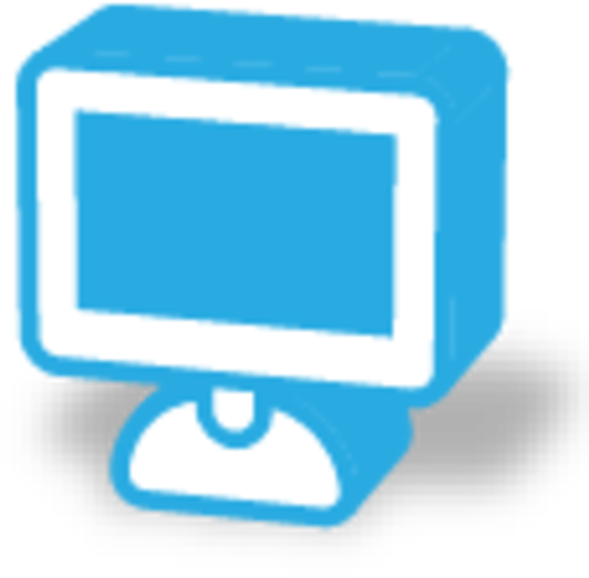 Monitor Icon Image - Personal Computer Clipart (600x600), Png Download