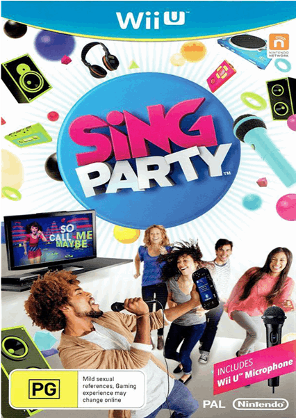 Nintendo Wii U - Wii U Sing Party Game Clipart (600x600), Png Download
