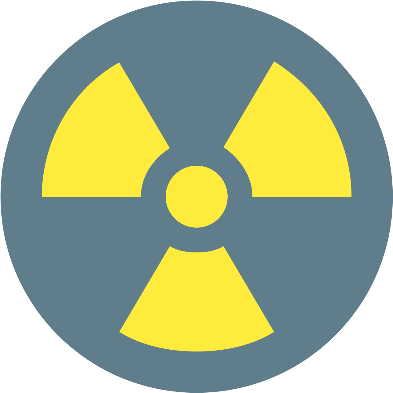 Radio Active Icon - Radioactive Safety Symbol Clipart (1600x1600), Png Download