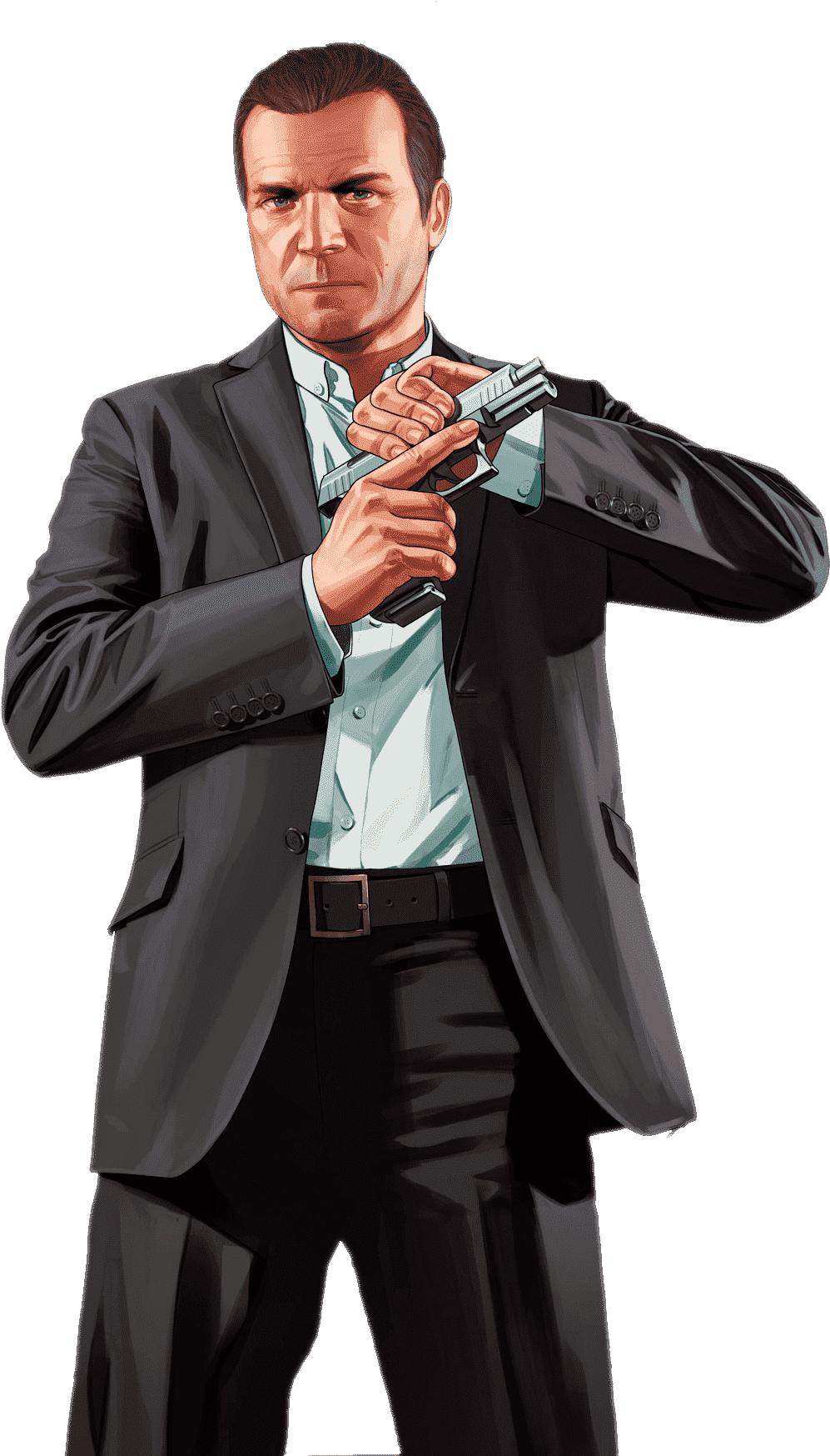 Gta 5 For Android - Gta V Michael Clipart (1062x1754), Png Download