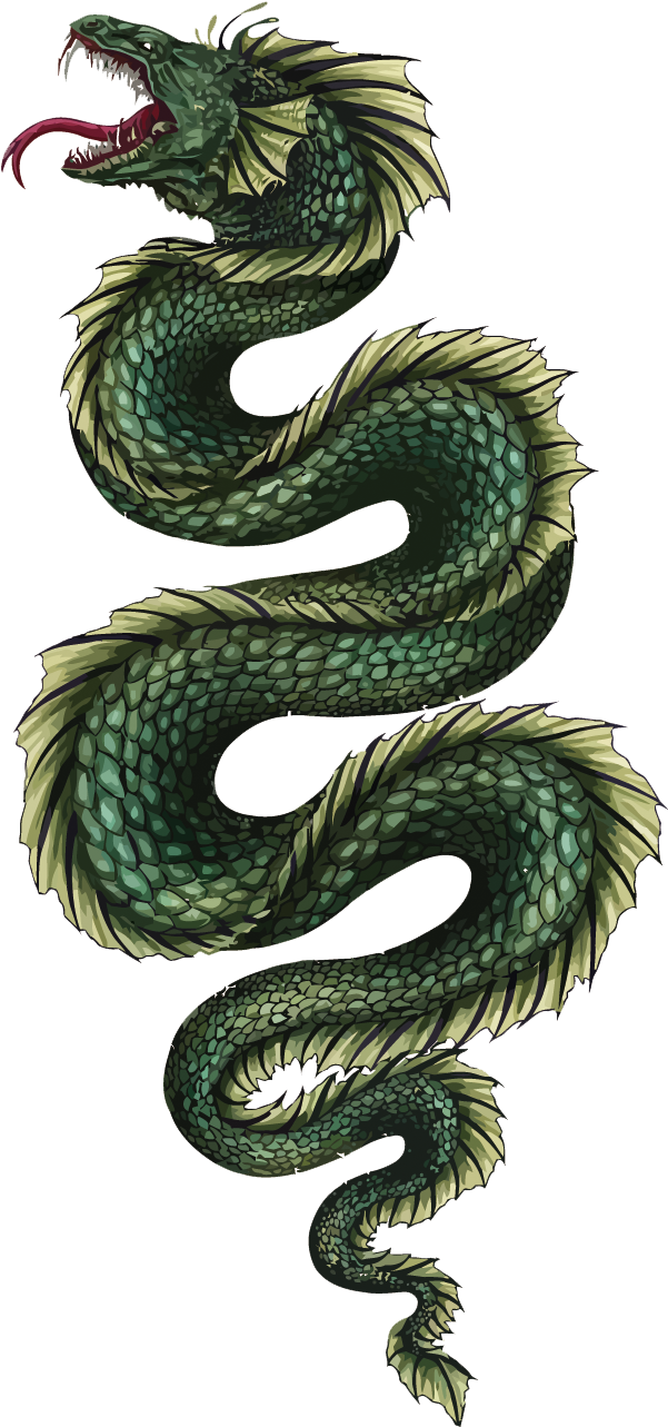 Midgard Serpent Chinese Dragon Vector Jxf6rmungandr - Serpent Dragon Clipart (1007x1500), Png Download
