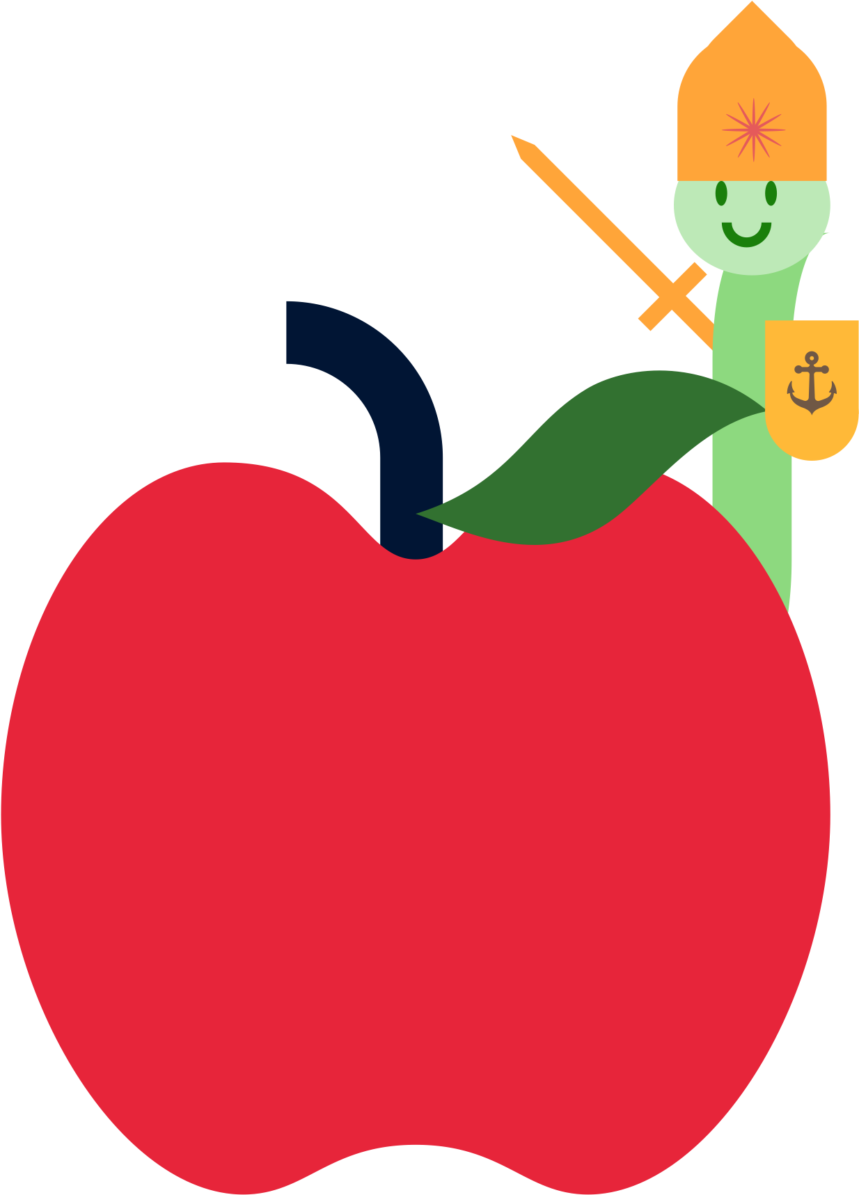 Detentions & Dragons - Mcintosh Clipart (1329x1784), Png Download