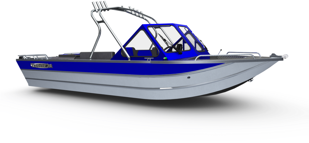 Fishing Boat Clipart Jon Boat - Wakeboard Tower On Aluminum Boat - Png Download (1024x576), Png Download