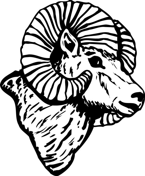 Collection Of Free Ram Drawing Download On - Ram Head Side Drawing Clipart (600x728), Png Download