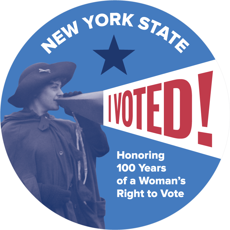 I Voted 100th Anniversary Voting Women Ny - New York I Voted Sticker Clipart (800x800), Png Download