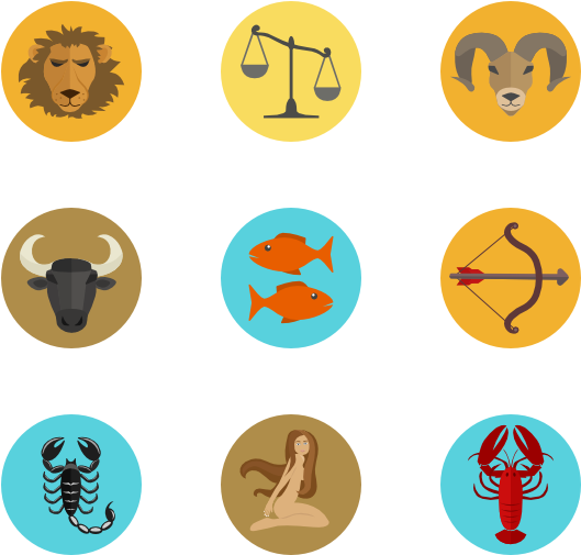 Zodiac - Zodiac Symbol Png Clipart (600x564), Png Download