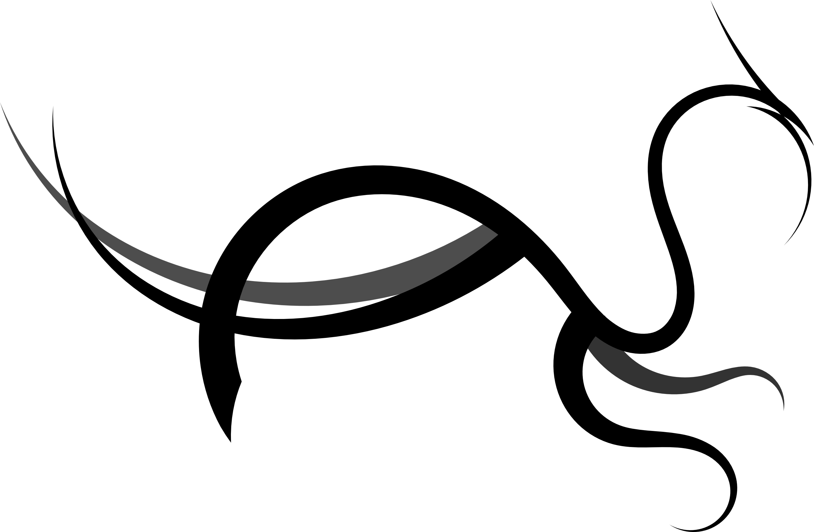 Dragon - Vector Dragon Png Clipart (2834x1853), Png Download