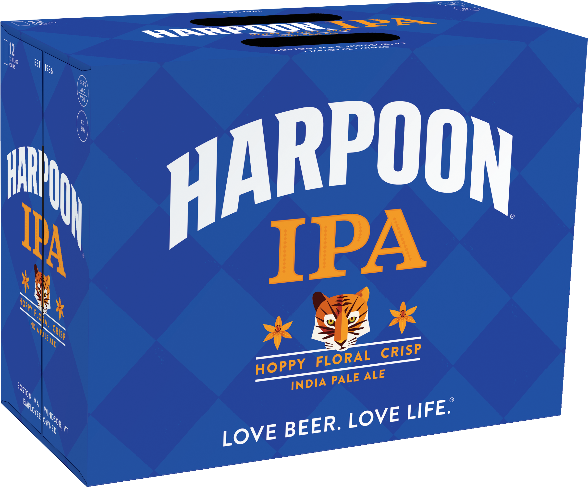 Harpoon Ipa 12-pack 12oz Cans, Pdf - Box Clipart (2700x2175), Png Download