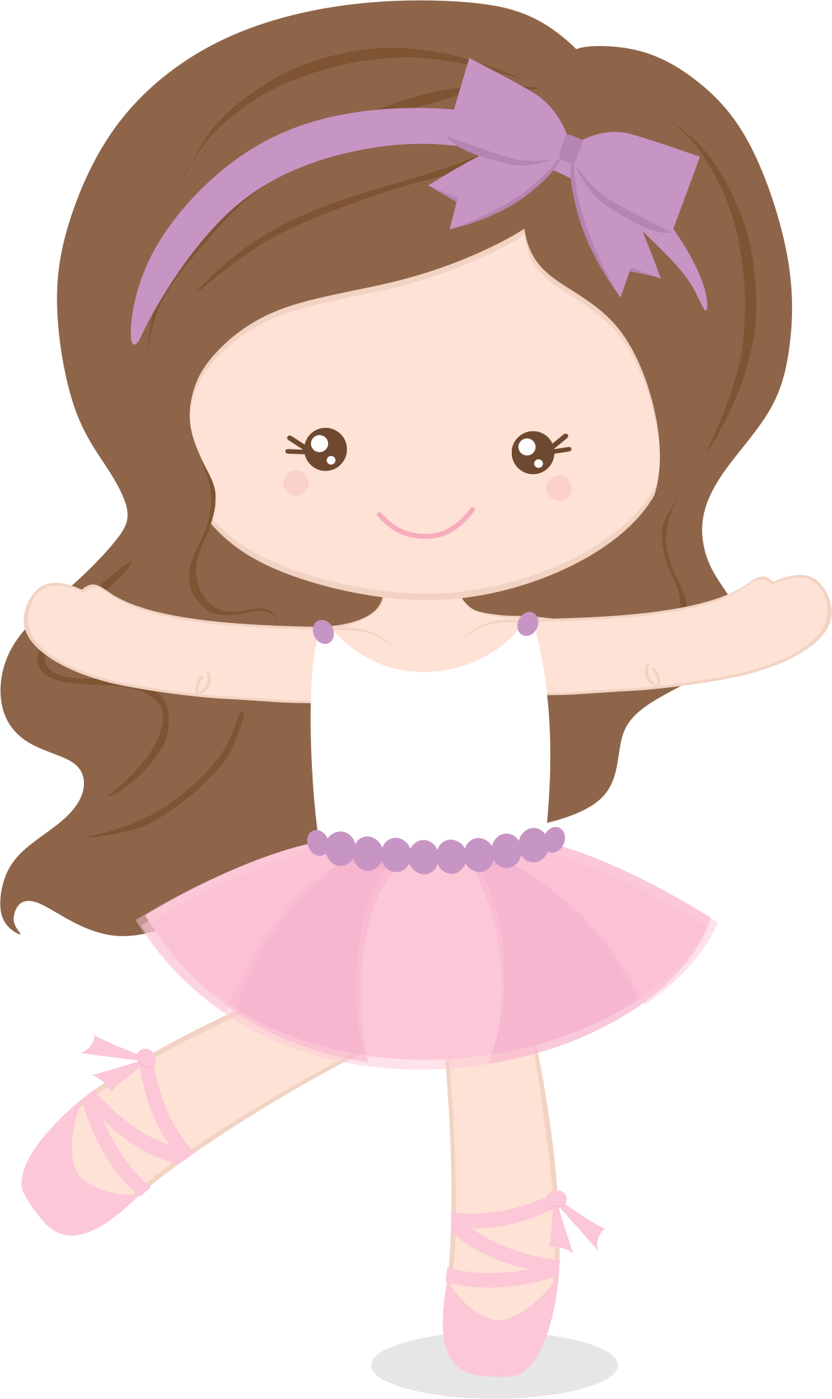 Baby Ballet, Ballerina Party, Little Ballerina, Ballerina - Cute Ballerina Clipart - Png Download (1190x2001), Png Download