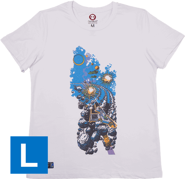 Asteroids Mens T-shirt - Graphic Design Clipart (600x600), Png Download