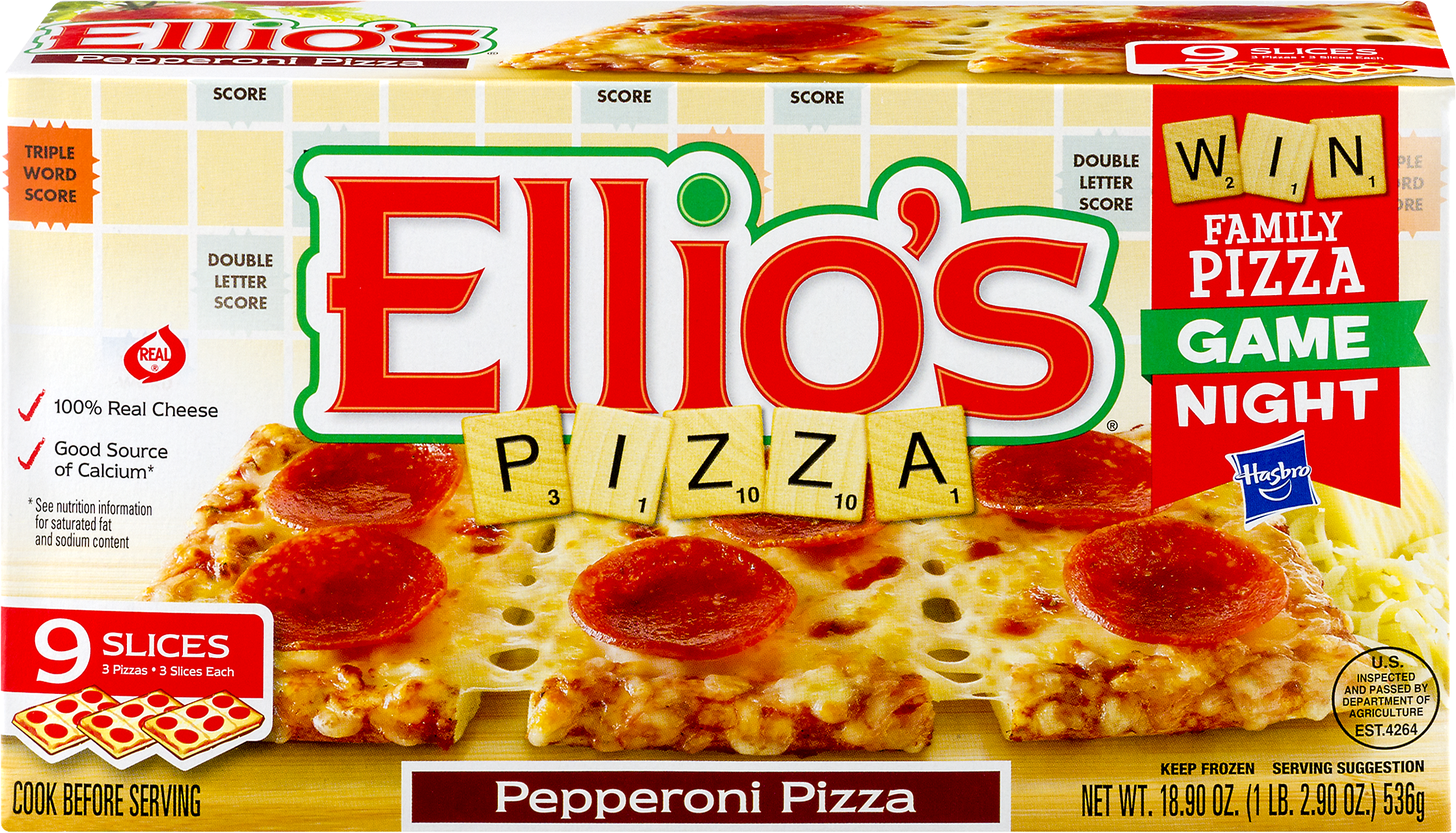 Ellios Pizza, 3 Ea - Ellios Pizza Clipart (2500x1637), Png Download