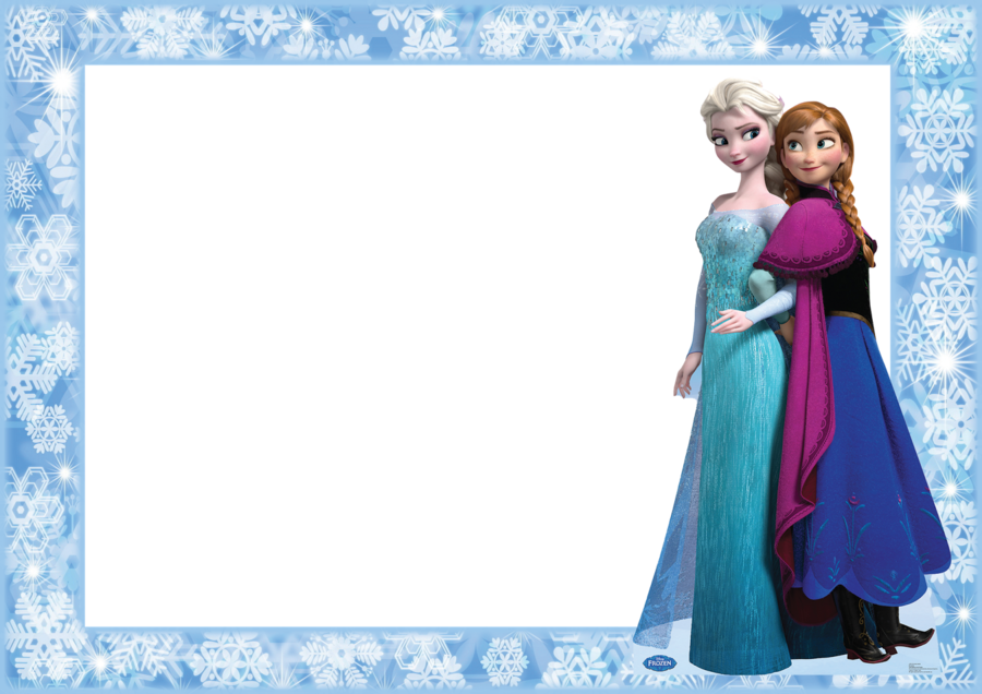 Disney Frozen Anna And Elsa Cardboard Cut-out Clipart - Png Download (900x636), Png Download