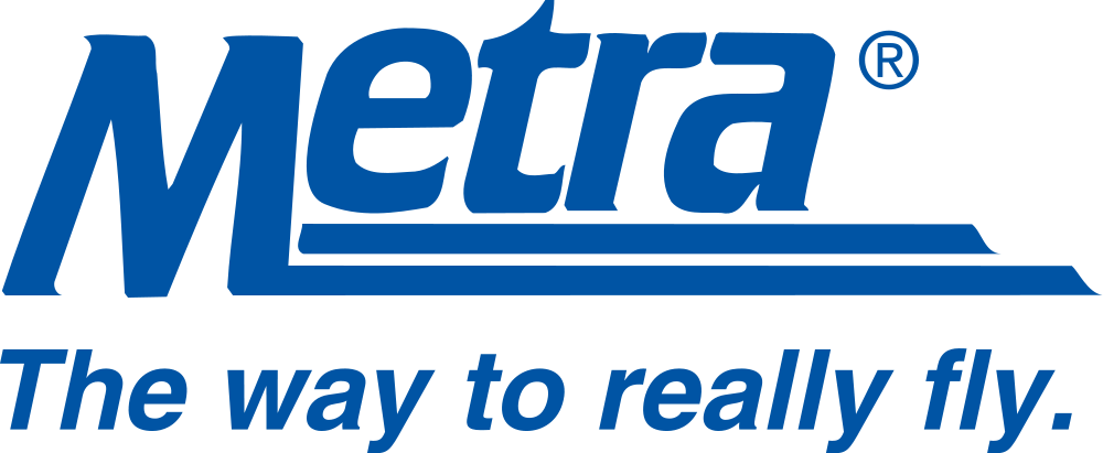Metra Logo - Chicago Metra Logo Clipart (1000x411), Png Download