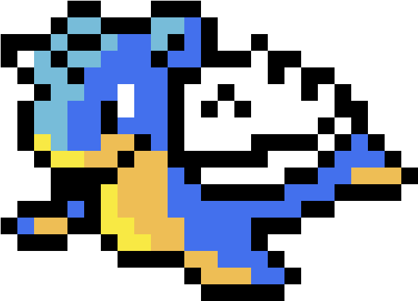 Lapras - Pixel Art Pokemon Lapras Clipart (1200x1200), Png Download