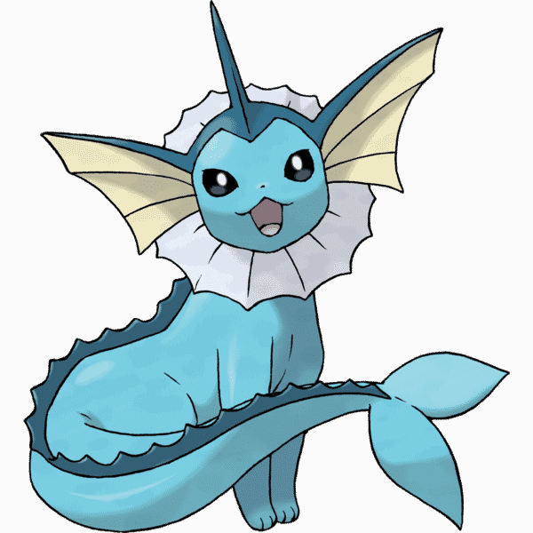 10 Strongest Pokemon - Pokemon Vaporeon Clipart (600x600), Png Download